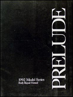 1992-1996 Honda Prelude Body Repair Manual Original 