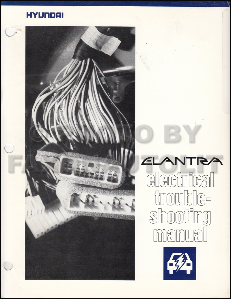 1992 Hyundai Elantra Electrical Troubleshooting Manual Original