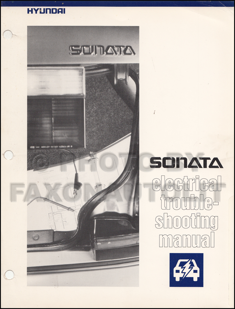1992 Hyundai Sonata Electrical Troubleshooting Manual Original
