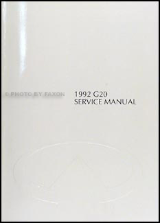 1992 Infiniti G20 Repair Manual Original 