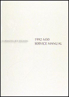 1992 Infiniti M30 Repair Manual Original 