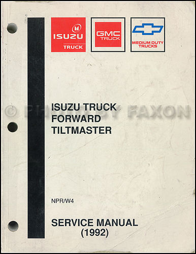 1993 NPR & W4 Gas Repair Manual Original 