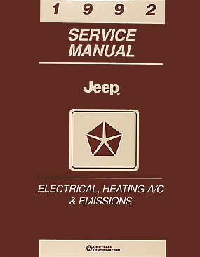 1992 Jeep Shop Manual 92 Set of 2 Original repair books Comanche