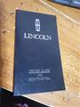 1992 Lincoln Continental Owner's Manual Original