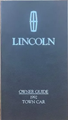1992 Lincoln Town Car Owner's Manual Original