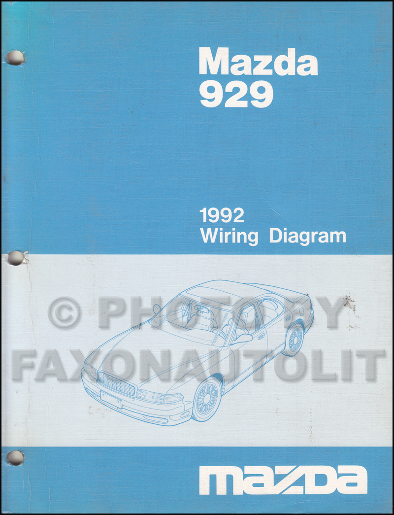 1992 Mazda 929 Wiring Diagram Manual Original