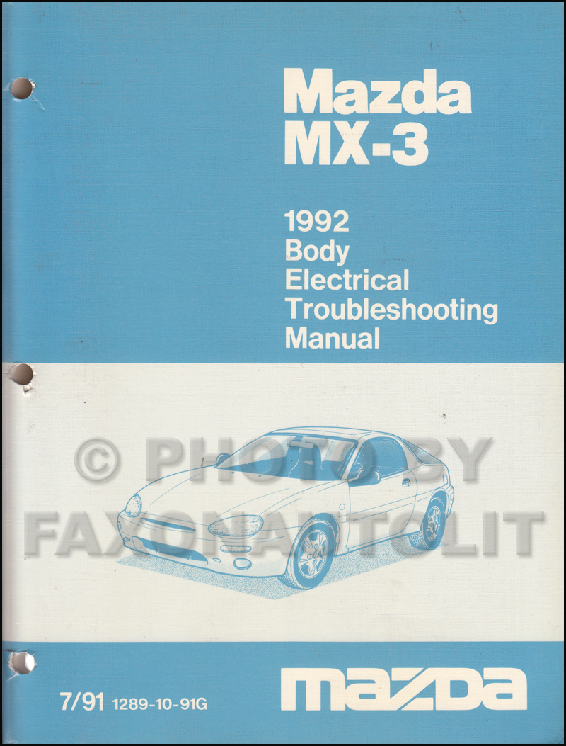 1993 MAZDA 929 Body Electrical Troubleshooting Service Repair Shop Manual OEM 