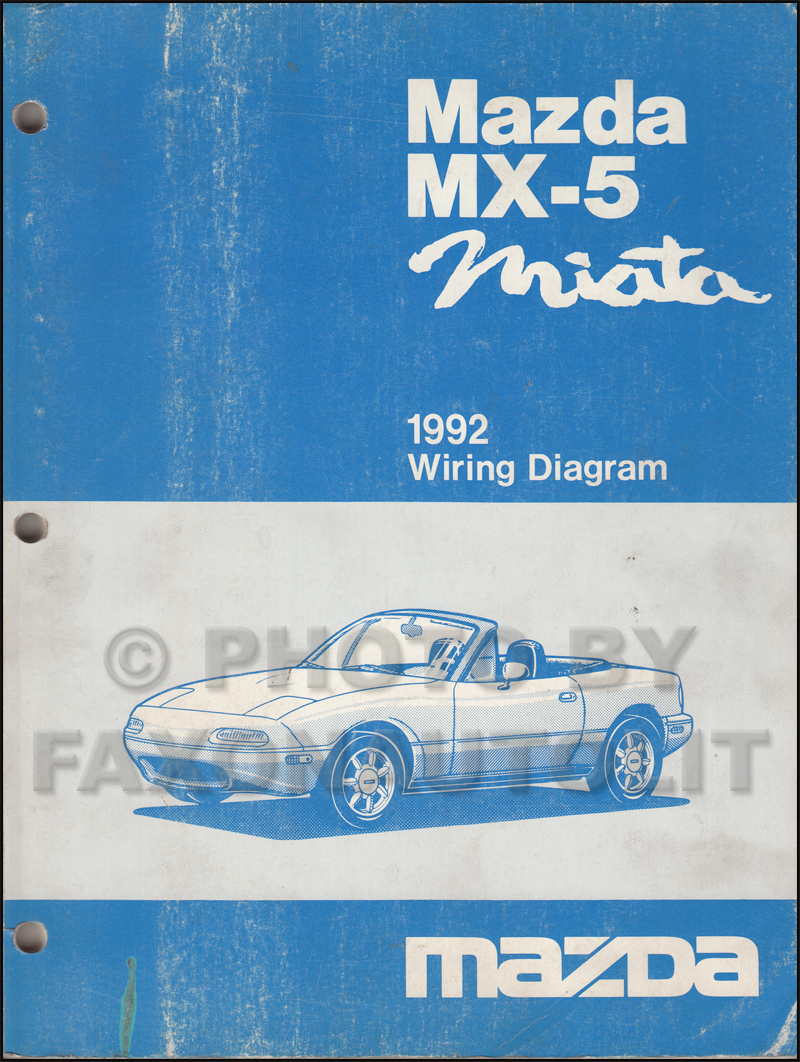 1992 Mazda MX-5 Miata Wiring Diagram Manual Original