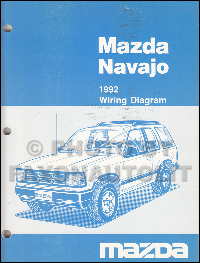 1992 Mazda Navajo Wiring Diagram Manual Original