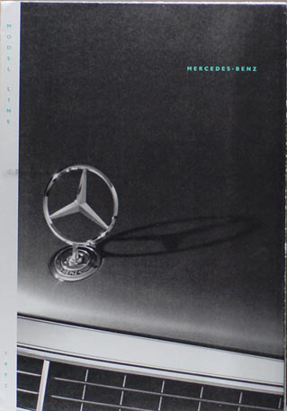 1992 Mercedes-Benz Sales Poster Original--All Models
