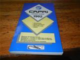 1992 Mercury Capri Owner's Manual Original