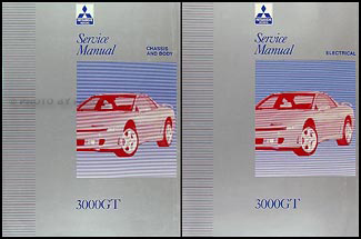 1992 Mitsubishi 3000GT Original Repair Shop Manual Set