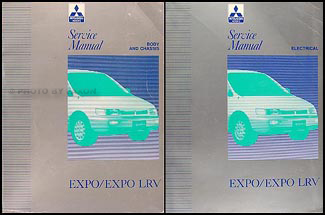 1992 Mitsubishi Expo/Expo LRV Service Shop Manual Original 2 Volume Set