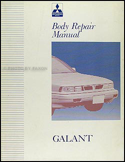 1992-1993 Mitsubishi Galant Body Manual Original