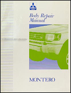 1992-2000 Mitsubishi Montero Body Manual Original