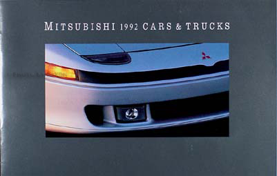 1992 Mitsubishi Original Sales Catalog 92 3000GT/Eclipse/Montero