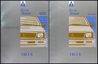 1992 Mitsubishi Truck Repair Manual Set Original