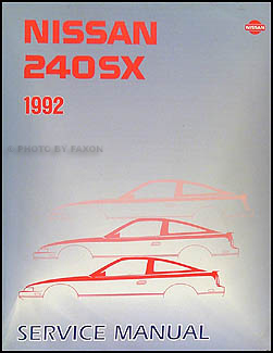 1992 Nissan 240SX Repair Shop Manual Original