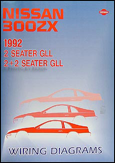 1992 Nissan 300ZX Wiring Diagram Manual Original 