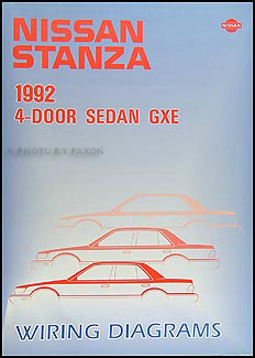 1992 Nissan Stanza Wiring Diagram Manual Original 