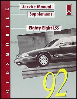 1992 Oldsmobile 88 LSS Original Repair Manual Supplement