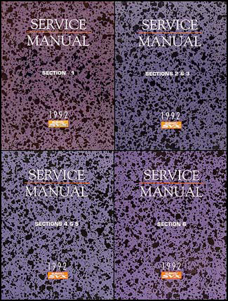 1992 Subaru SVX Repair Manual Original 6 Sections/4 Book Set 