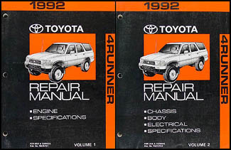 1992 Toyota 4Runner Repair Manual Set Original