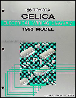 1992 Toyota Celica Wiring Diagram Manual Original