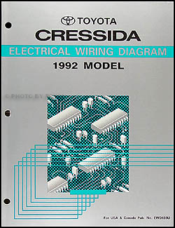 1992 Toyota Cressida Wiring Diagram Manual Original 