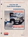 1992 GMC & Chevrolet Truck 6.5 L V8 Diesel Engine Shop Manual Original, useful for 1992-2001