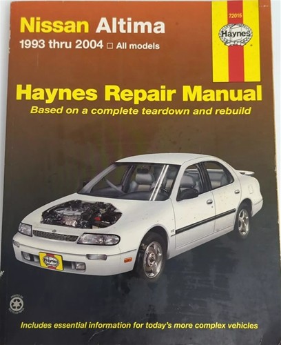 Haynes Automotive Repair Manual Nissan Altima 1993-2004