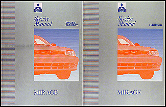 1993-1995 Mitsubishi Mirage Repair Manual Set Original
