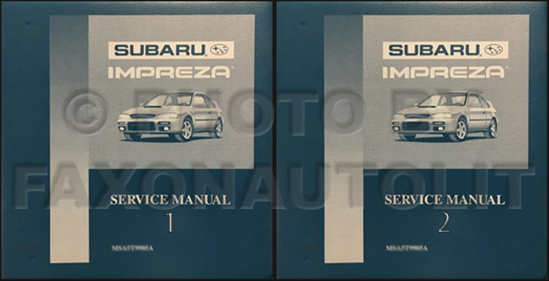 1995-1999 Subaru Legacy Repair Manual 12 Volume Set Original Binders