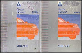 1993-1996 Mitsubishi Mirage Shop Manual Original SET 
