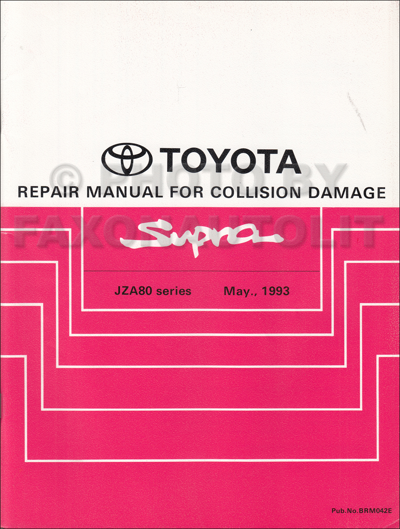 1993-1998 Toyota Supra Body Collision Manual