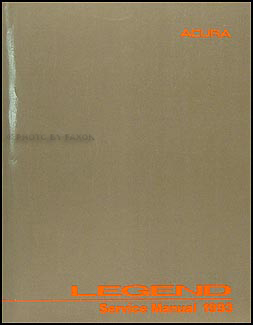 1993 Acura Legend Sedan Shop Manual Original