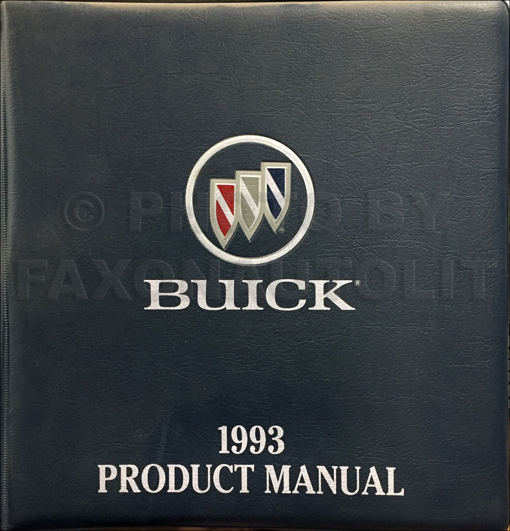 1993 Buick Color & Upholstery, Data Book Dealer Album Original