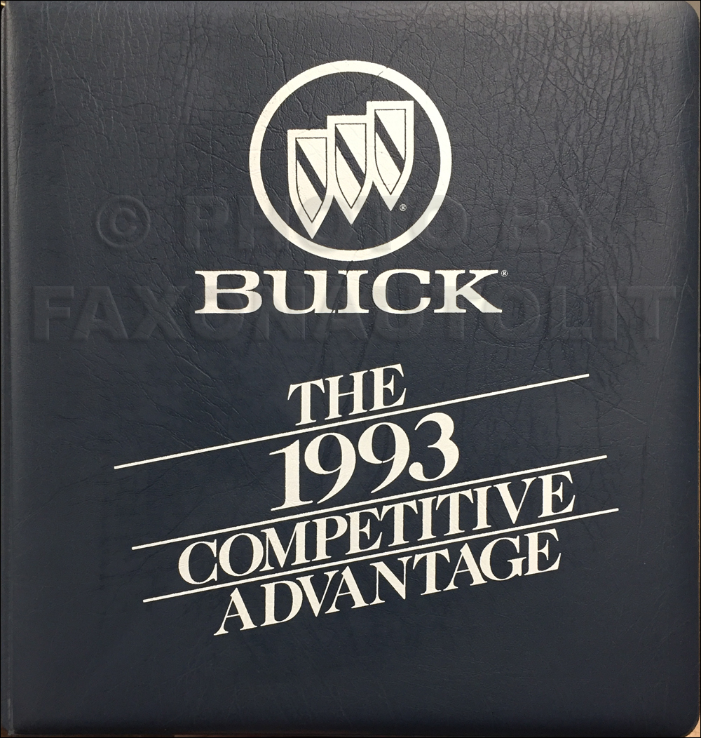 1993 Buick Competitive Comparison Dealer Album Original