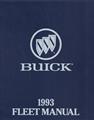 1993 Buick Fleet Color & Upholstery, Data Book Dealer Album Original