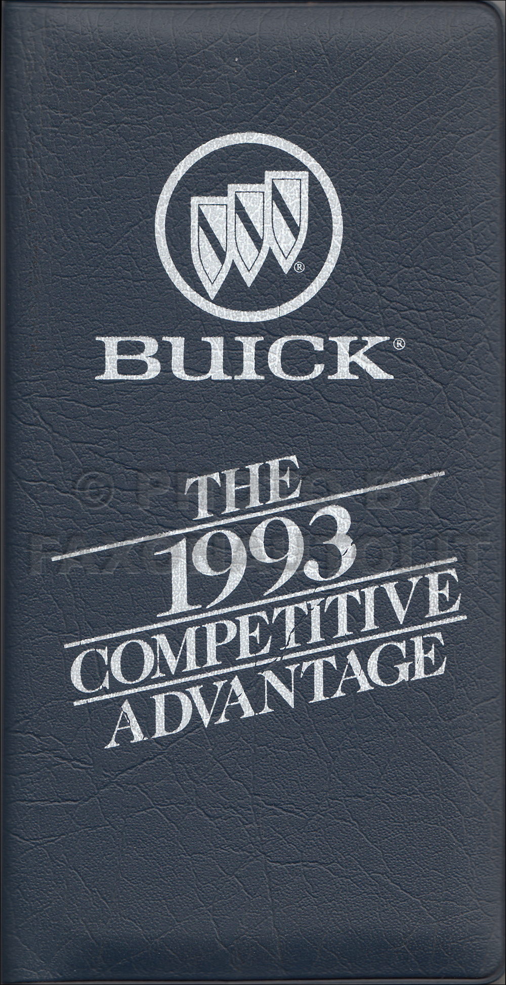 1993 Buick Competitive Comparison Pocket Portfiolio Original
