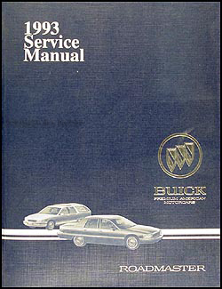1993 Buick Roadmaster Shop Manual Original 