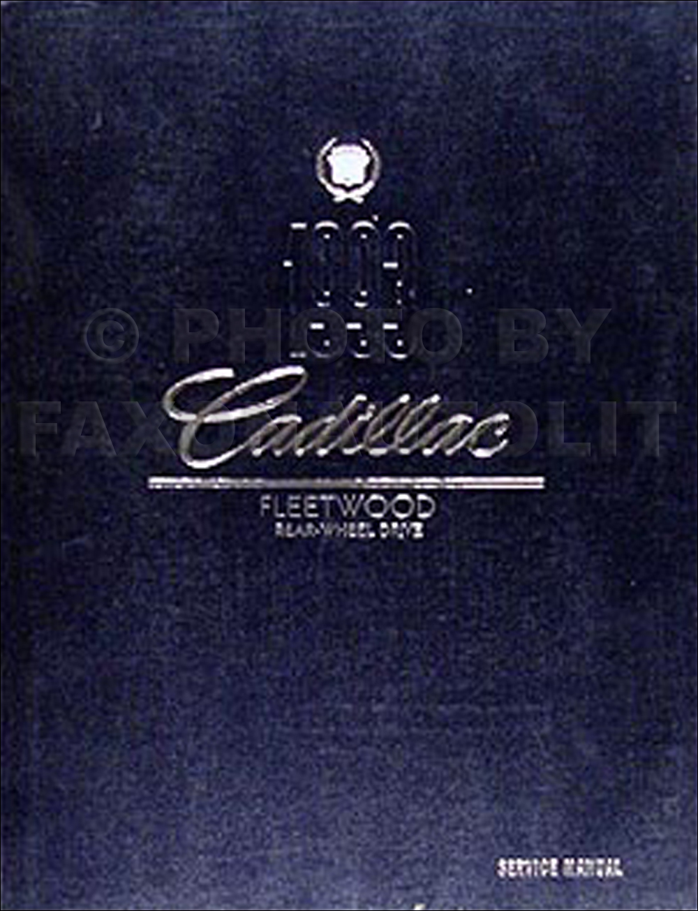 1993 Cadillac Fleetwood RWD and Brougham Shop Manual Original