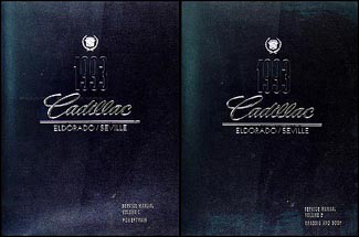 1993 Cadillac Eldorado & Seville Repair Manual Original 2 Volume Set 