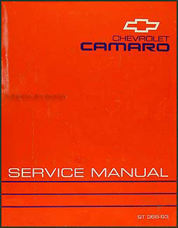 1993 Chevy Camaro Repair Manual Original