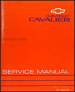 1993 Chevy Cavalier Repair Manual Original 