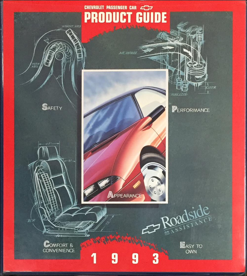 1993 Chevrolet Car Color & Upholstery Dealer Album/Data Book Original Canadian