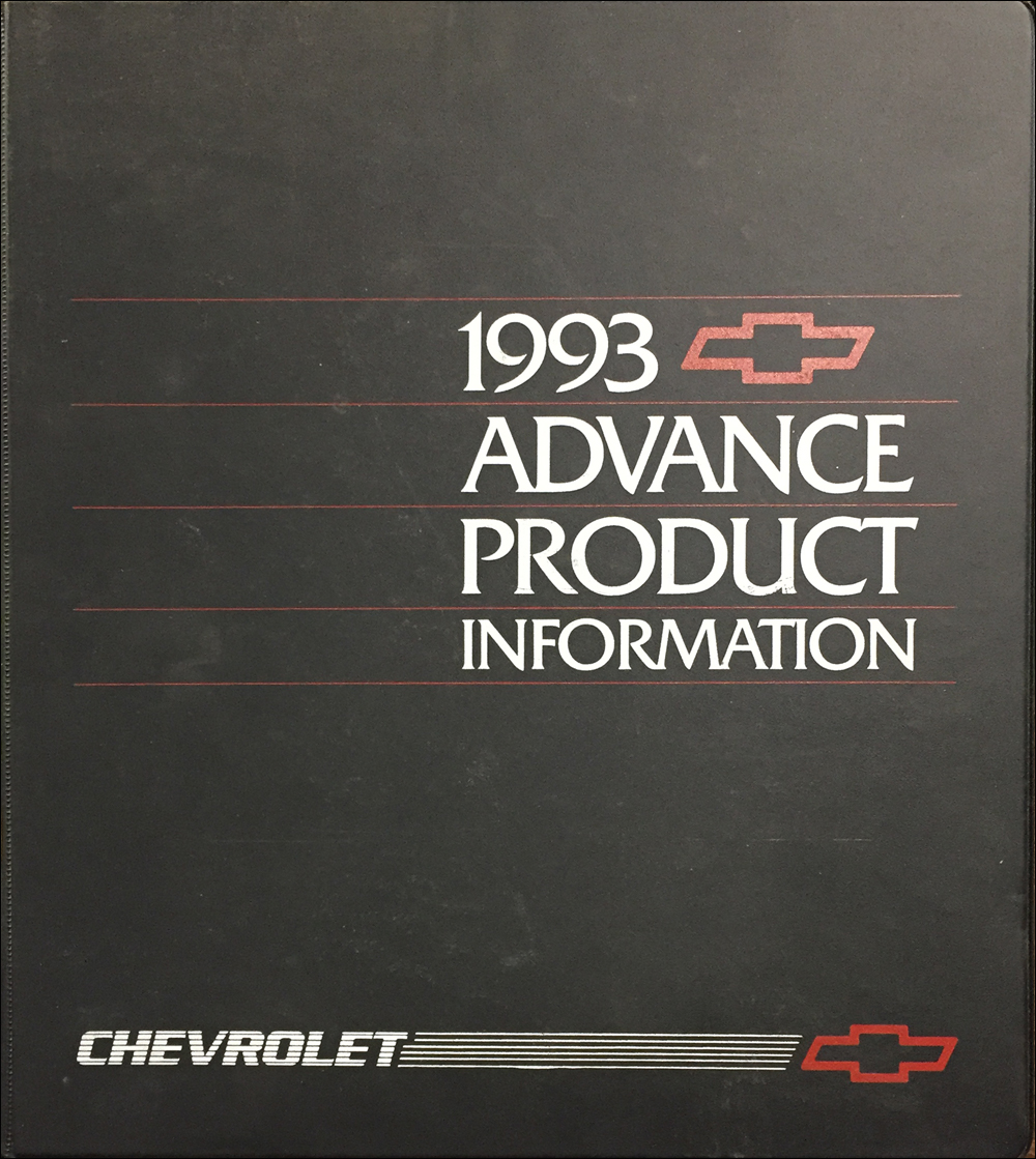 1993 Chevrolet Advance Technical Press Kit Original