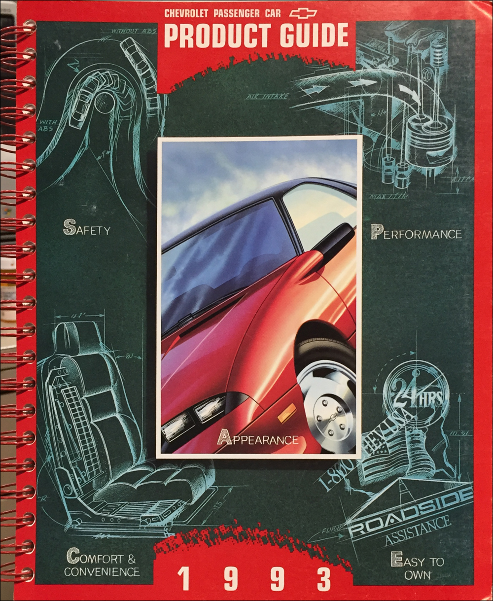 1993 Chevrolet Car Color & Upholstery Dealer Album/Data Book Original