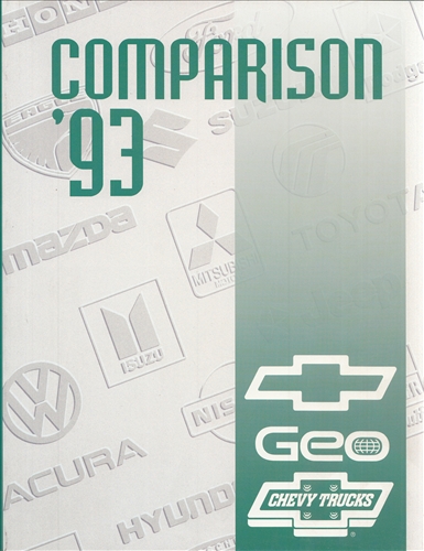 1993 Chevrolet Competitive Comparison Dealer Album Original