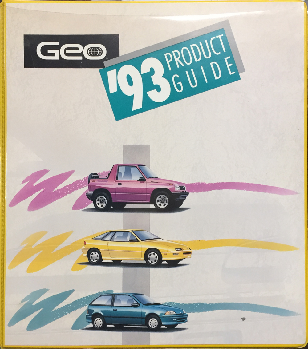1993 Geo Data Book Original Canadian